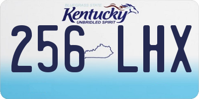 KY license plate 256LHX