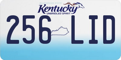 KY license plate 256LID