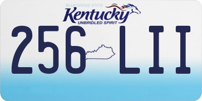 KY license plate 256LII