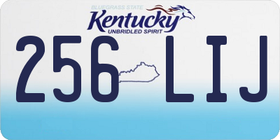 KY license plate 256LIJ