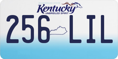KY license plate 256LIL