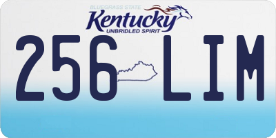 KY license plate 256LIM