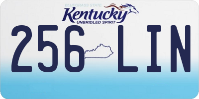 KY license plate 256LIN