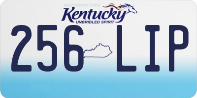 KY license plate 256LIP