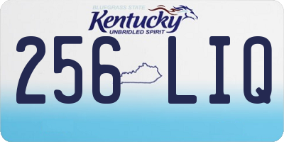 KY license plate 256LIQ
