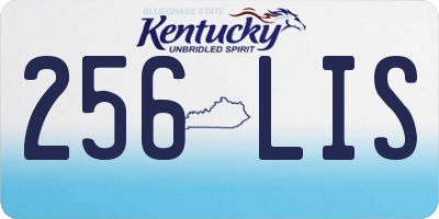KY license plate 256LIS