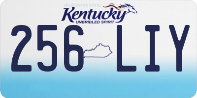 KY license plate 256LIY
