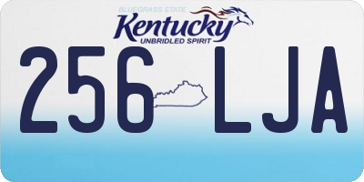 KY license plate 256LJA
