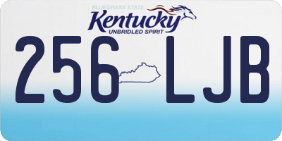 KY license plate 256LJB