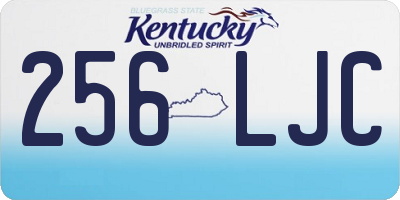 KY license plate 256LJC