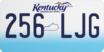 KY license plate 256LJG