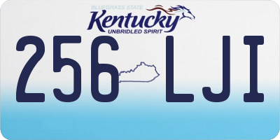 KY license plate 256LJI