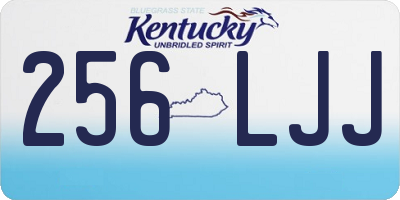 KY license plate 256LJJ