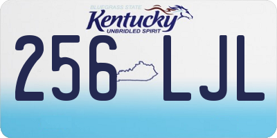 KY license plate 256LJL