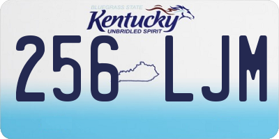 KY license plate 256LJM