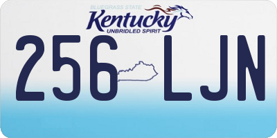 KY license plate 256LJN