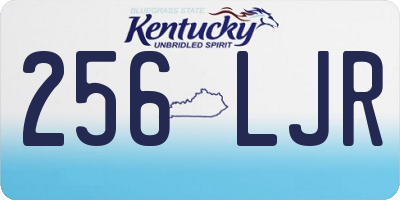 KY license plate 256LJR