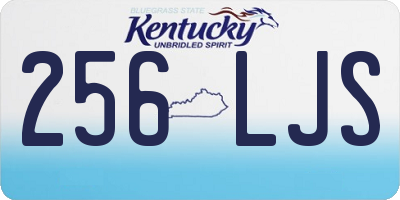 KY license plate 256LJS
