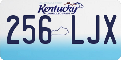 KY license plate 256LJX