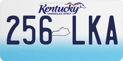 KY license plate 256LKA