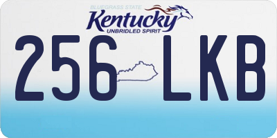 KY license plate 256LKB