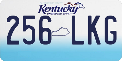 KY license plate 256LKG