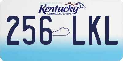 KY license plate 256LKL
