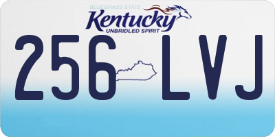 KY license plate 256LVJ