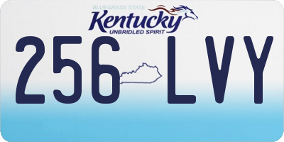 KY license plate 256LVY