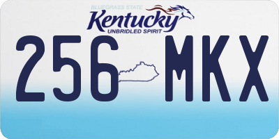 KY license plate 256MKX