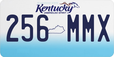 KY license plate 256MMX