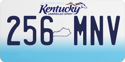 KY license plate 256MNV