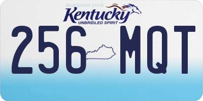 KY license plate 256MQT