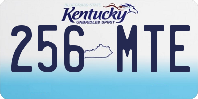 KY license plate 256MTE