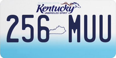 KY license plate 256MUU