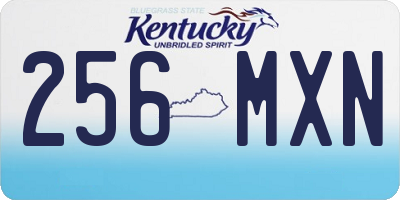 KY license plate 256MXN