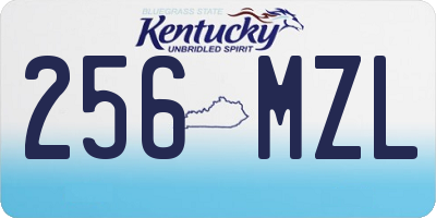 KY license plate 256MZL