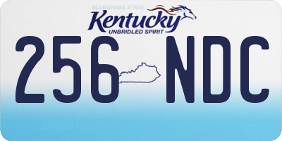 KY license plate 256NDC