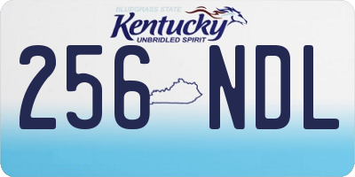 KY license plate 256NDL
