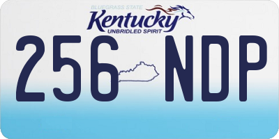 KY license plate 256NDP