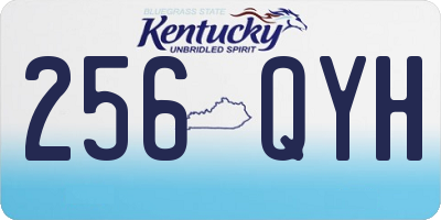 KY license plate 256QYH