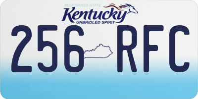 KY license plate 256RFC