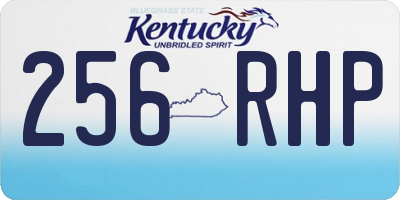 KY license plate 256RHP