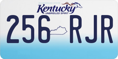 KY license plate 256RJR