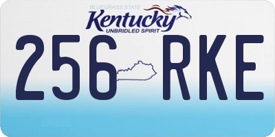 KY license plate 256RKE