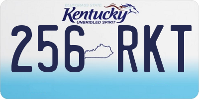 KY license plate 256RKT
