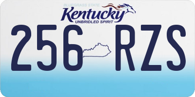 KY license plate 256RZS