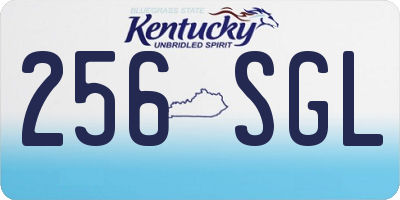 KY license plate 256SGL