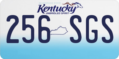 KY license plate 256SGS