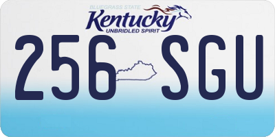 KY license plate 256SGU